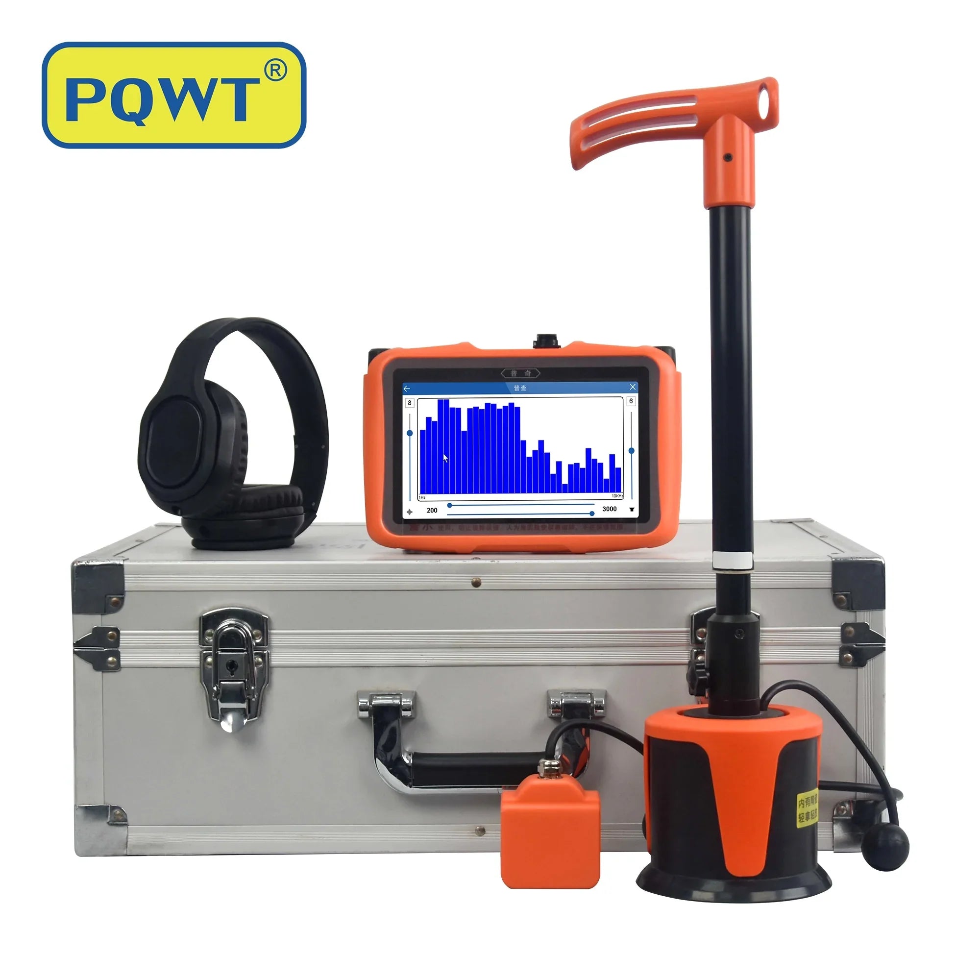 PQWT-L3000 Indoor Outdoor 5m Depth Pipe Leakage Detector Multifunctional