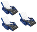 Intex Inflatable Floating Comtable Recliner Lounges with Cup Holders (3 Pack)