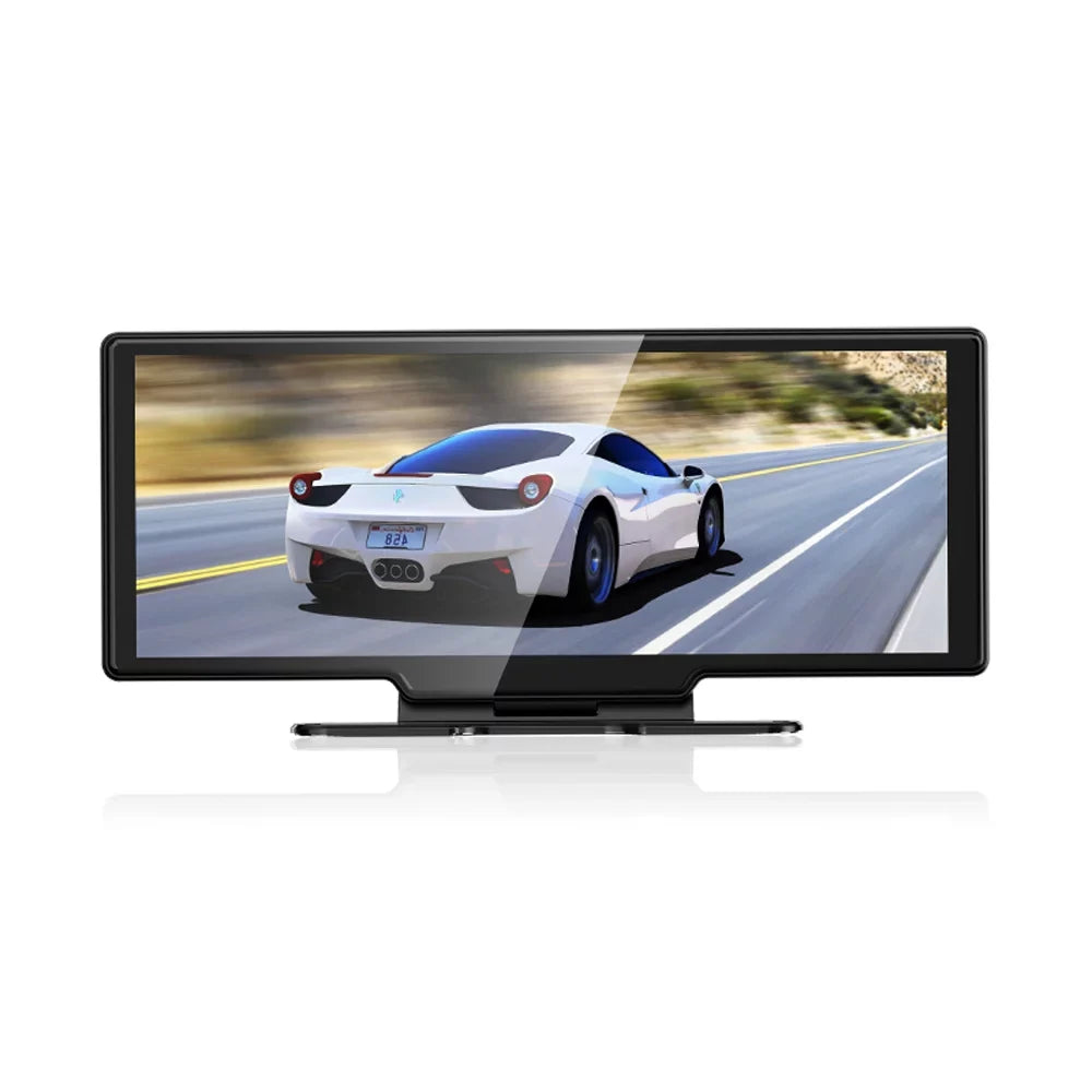 4K Front & Rear DVR Dash Camera with 10.26 Inch Touchscreen - Android Auto , Built-in WiFi, G-Sensing, Loop Recording, Hands-Free Calling