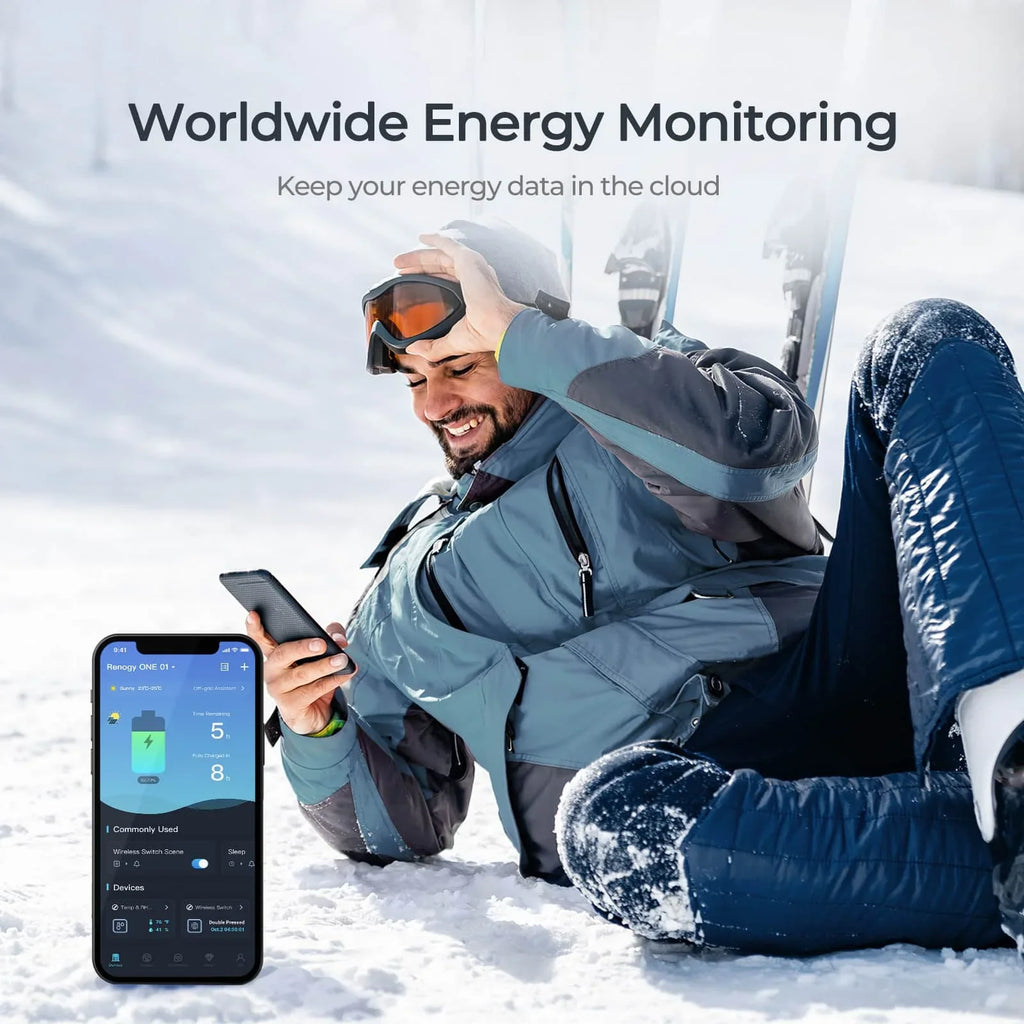 Renogy ONE Core: All-in-one Off-Grid Energy Monitoring Panel with RV Leveling System, Battery Monitoring Van, Cabin, Craft and Tiny Homes, Works with Renogy Energy Devices, Wi-Fi Version