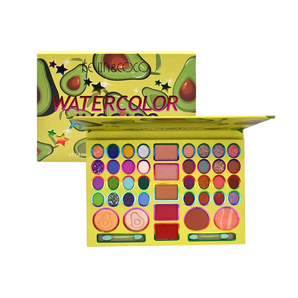 Multifunction Matte Eyeshadow Palette 41 Colors Eyebrow Powder Blush Lipstick Powder Cake Long Lasting Cosmetic Tool