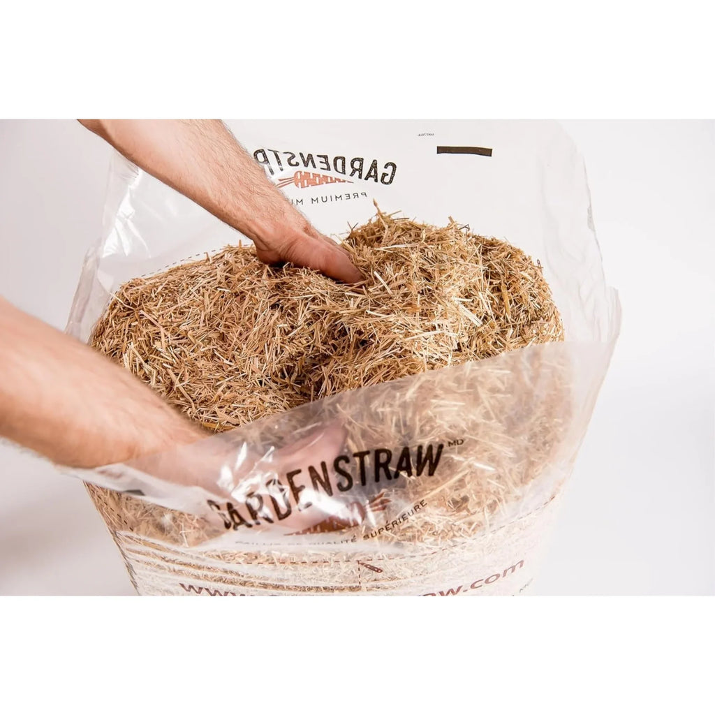 HealthiStraw GardenStraw Clean Premium Straw Mulch Gardening, Lawn Seeding and Composting, 3 Cu Ft (Garden Coating 100 sq ft)