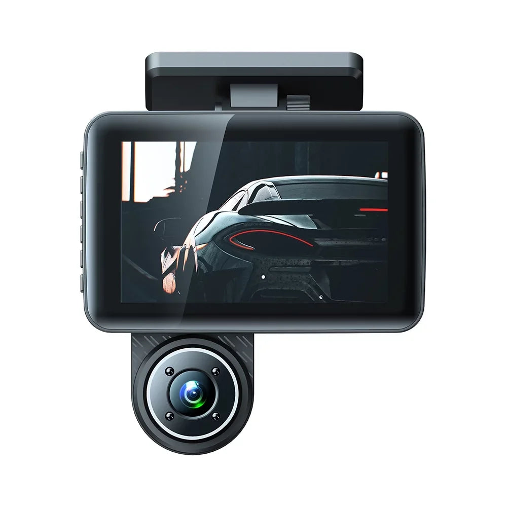 Shinysix Dash Cam Front and Rear Inside 3 Cameras 1080+720+480P 4in Car Rearview Mirror Car Video Recording Camcorder Night Vision Car Camera Recorder Auto Safety Driving Recorder