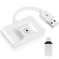Emlimny Wireless CarPlay Adapter, CarPlay Dongle Factory Wired CarPlay Cars, Convert Wired to Wireless CarPlay, Plug & Play Auto Connect No Delay Online Update Cars