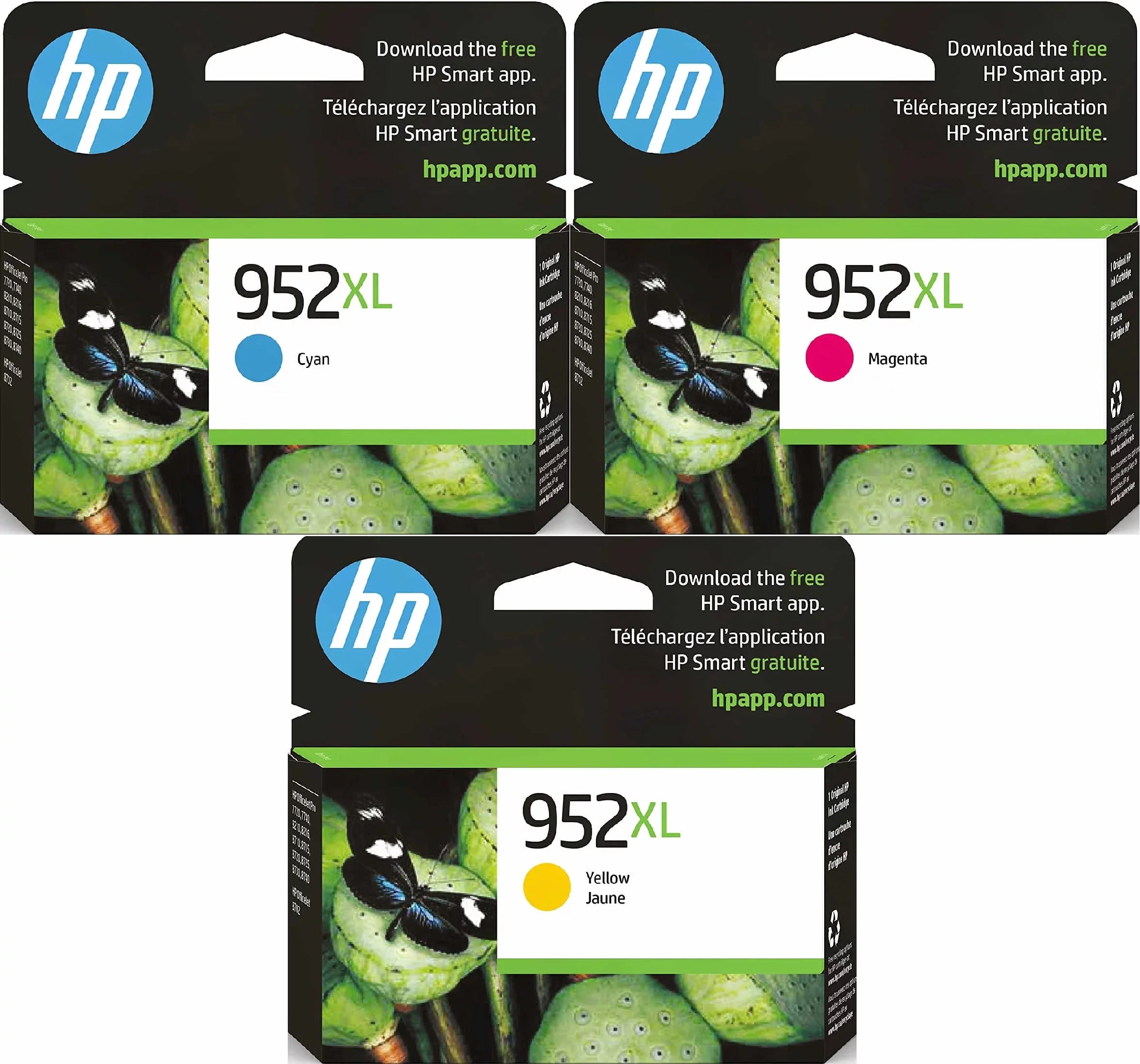 HP 952XL Color (1 952XL Cyan, 1 952XL Magenta, 1 952XL Yellow)