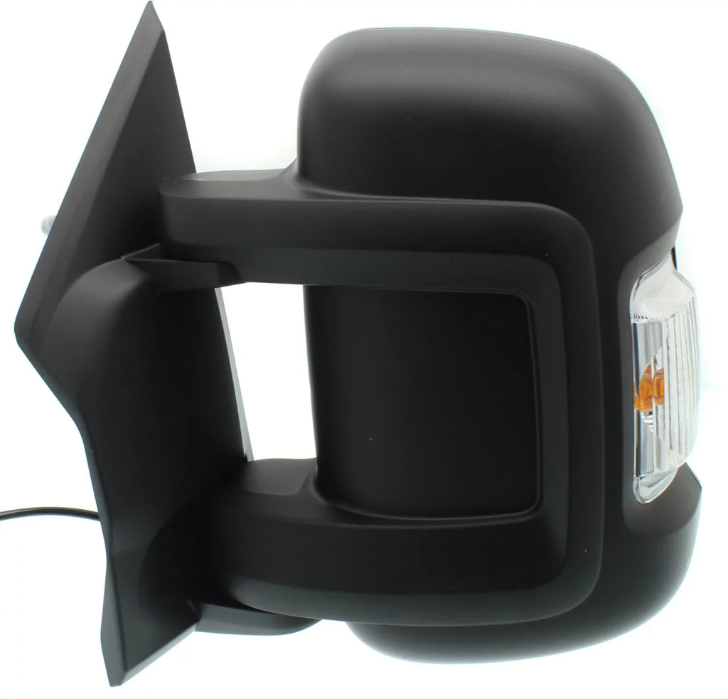 Mirror With 2014-2018 Ram ProMaster 1500 2500 Left Driver Side In-housing Signal Light Textured Black Kool-Vue
