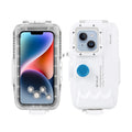 PULUZ 40M131ft Waterproof Phone Case Diving Case Smartphone Underwater Housing Protective Case with Red Filter Neck Strap Cleaning Cloth Replacement 14/ 14 / 13/ 13 / 12/ 12 P