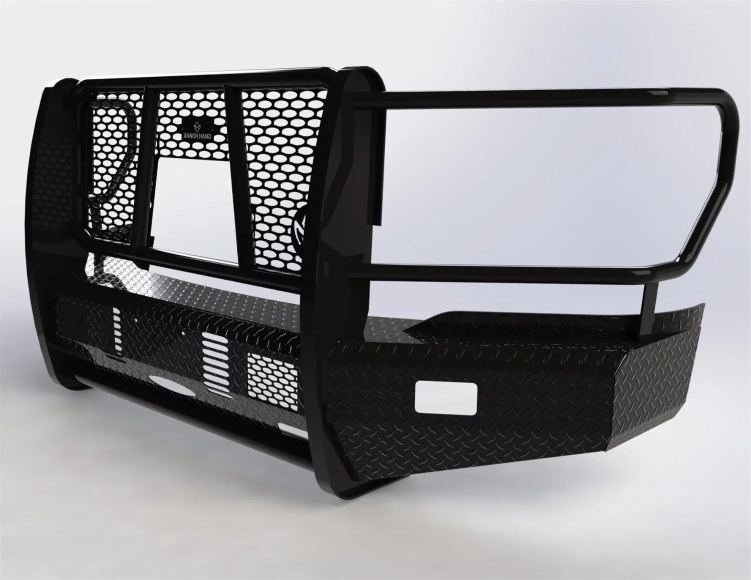 Ranch Hand FSF18HBL1 Summit Series Front Bumper; Retains Factory Tow Hook; Camera Access; Fits select: 2019 FORD F150 SUPERCREW, 2018 FORD F150