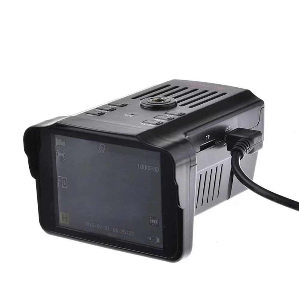 moobody 2-in-1 Car Recorder and Radars Speed Detector 1080P Dash Cam Car camera DVR Car Dashboard Camera 140° Wide Angle