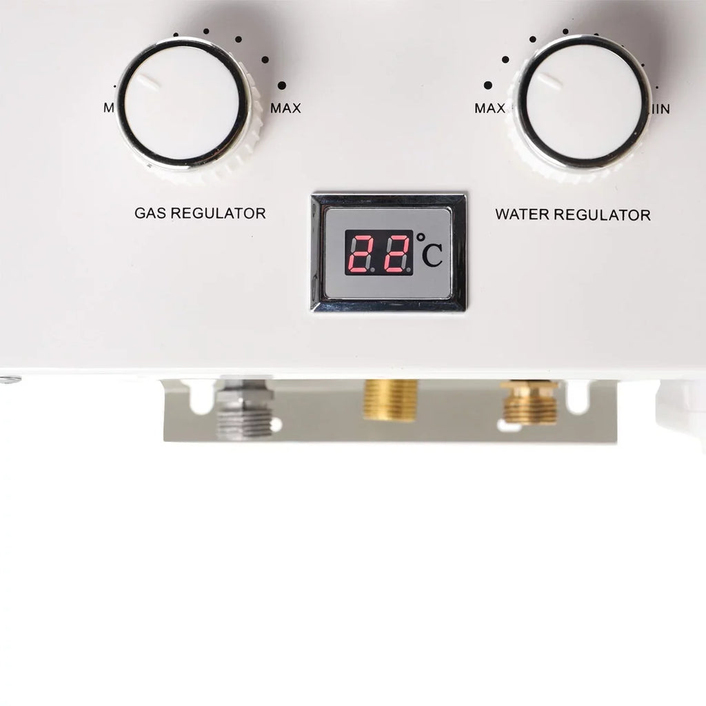 NICCOO 12L Portable LPG Propane Gas Water Heater Gas Tankless Boiler Camping Outdoor