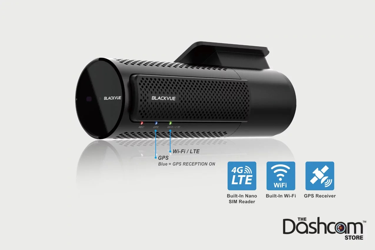 BlackVue DR750-2CH-LTE Dual Lens Front + Rear Dash Cam w/ Built-In 4G-LTE & 256GB BlackVue Memory Card