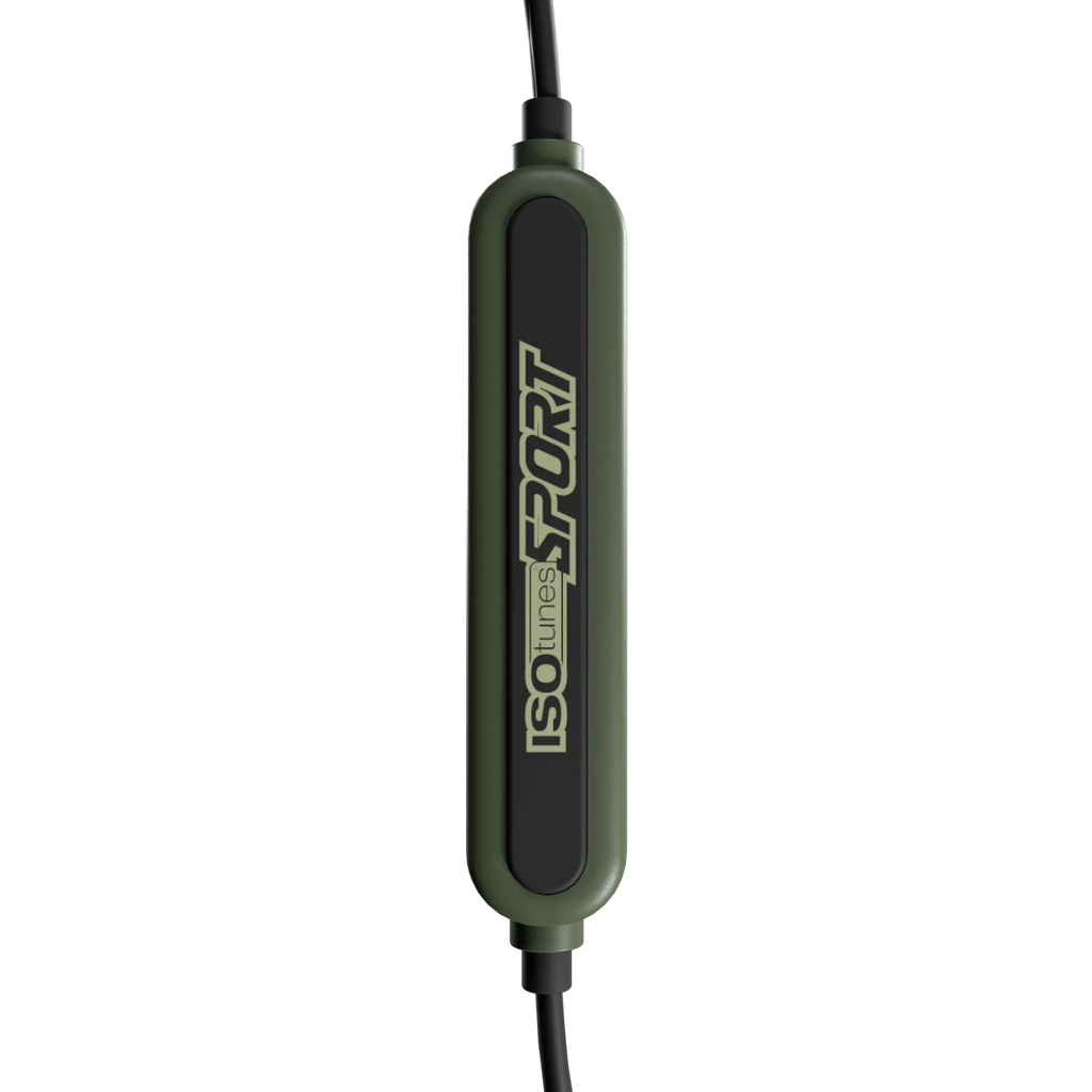 ISOtunes Sport Advance BT Shooting Earbuds: Tactical Bluetooth Hearing Protection (Green)