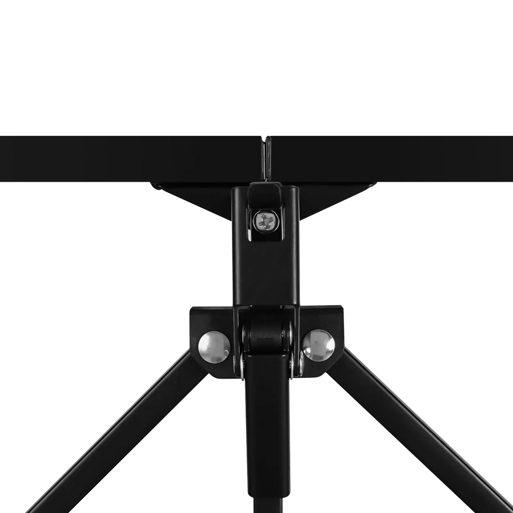 3-Tier Storey Heavy Duty Foldable Metal Rack Storage Shelving Unit with Easy Moving Organizer Shelving Suitable Garage Kitchen, Black