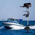 Miumaeov 10HP Electric Outboard Engine 60V 2200W Brushless Trolling Motor Jet Pump Propeller Fishing Vessel Engine Small Water Vehicles Inflatable Watercraft Canoes Aluminum Fishing Ship