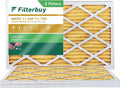 Filterbuy 14x25x1 MERV 11 Pleated HVAC AC Furnace Air Filters (3-Pack)