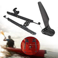 kesoto Kayak Rudder Kayak Foot Pegs Vessel Tail Watercraft Rudder with Foot Brace Pedals Fishing Craft Canoeing Marine Accessories