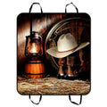 GCKG American West Rodeo Cowboy Pet Car Seat Wrap Dog Car Seat Mat Hammock Cargo Mat Trunk Mat For Cars Trucks and SUV 54x60 inches