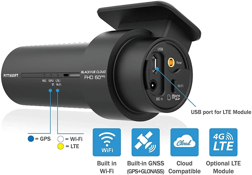 Blackvue DR750X-2CH-32GB Dual HD 1080p (Front 60fps/Rear 30fps) 1.81 lb Sony Starvistm Cmos Sensor