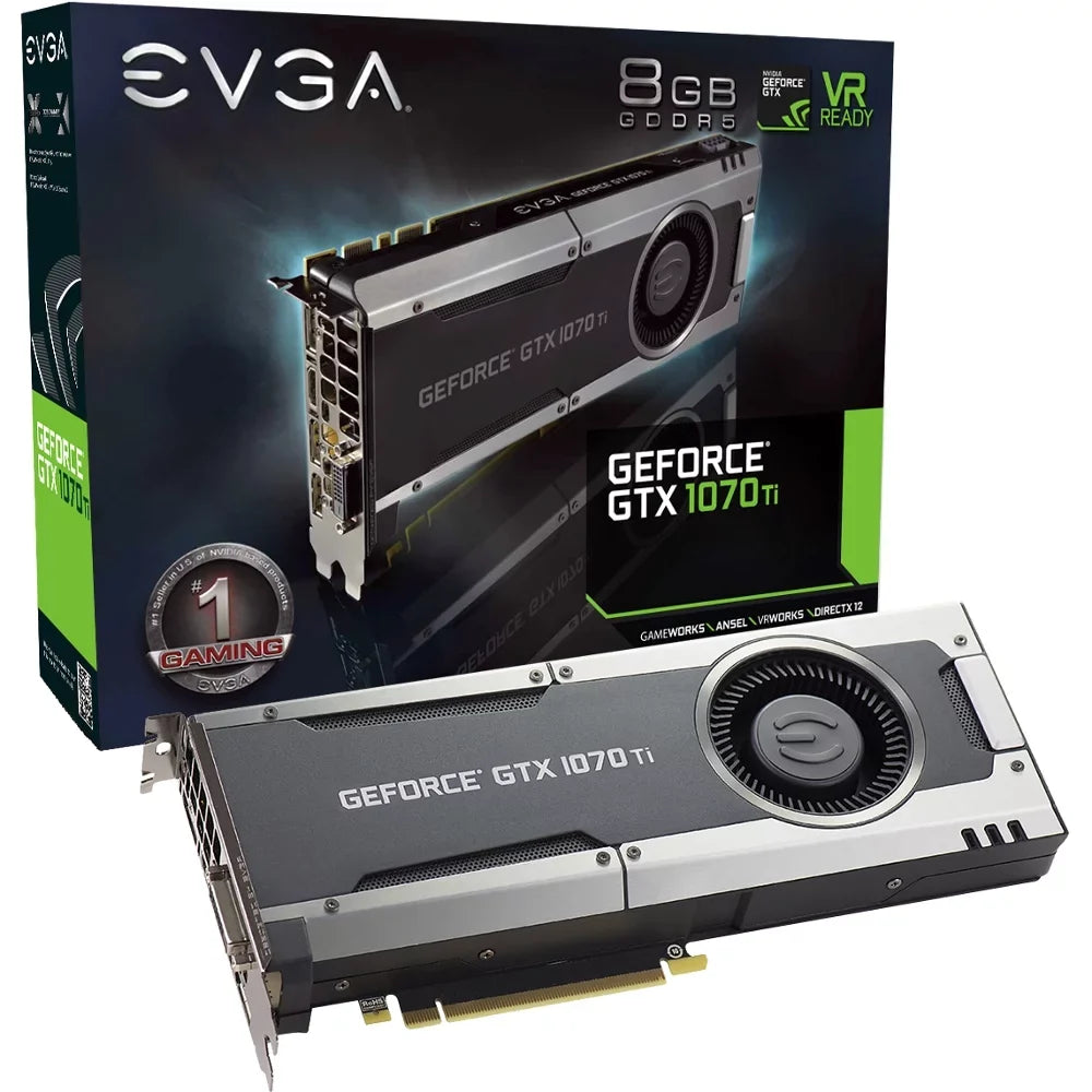 EVGA GeForce GTX 1070 Ti Blower 8GB GDDR5 Graphics Card - 08G-P4-5670-KR