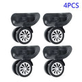 Yuri 4 Set Replacement Luggage Suitcase Wheels Swivel Universal Wheel Black