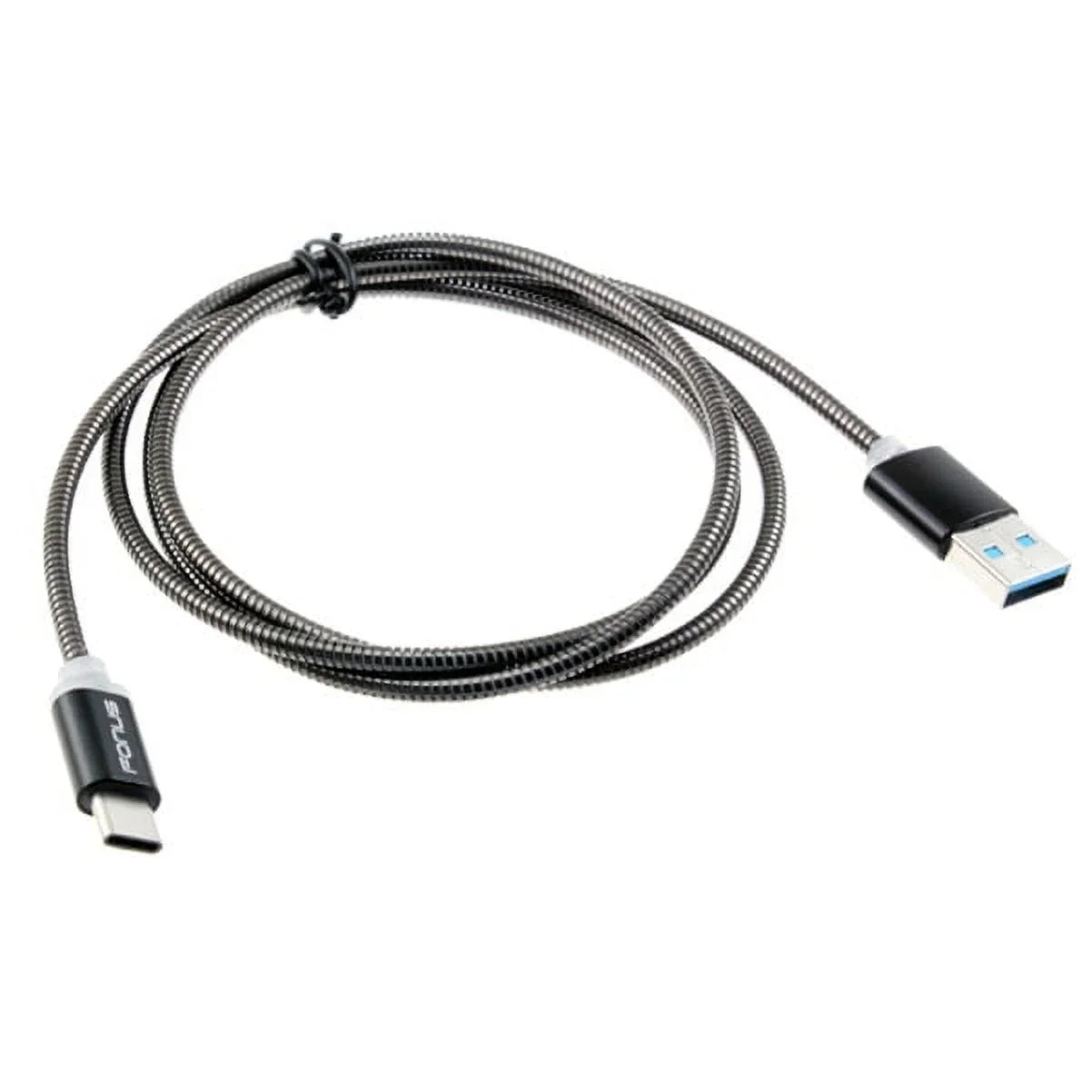 Type-C 3ft Metal USB Cable w USB Port Fast 18W Car Charger G4M Samsung Galaxy Tab S3 9.7 S9 Plus, S8+ S8, S10e S10 Plus active 5G Note 9 8 10 Plus A9 A50 A20 A10e - Sonim XP8 XP3