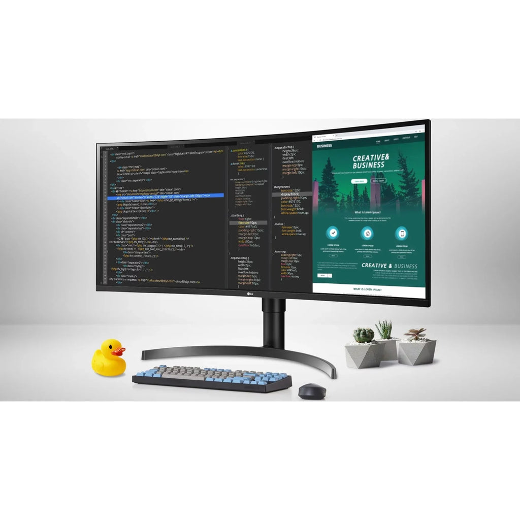 LG Ultrawide 35WN65C-B 35" Class WQHD Curved Screen Gaming LCD Monitor, 21:9