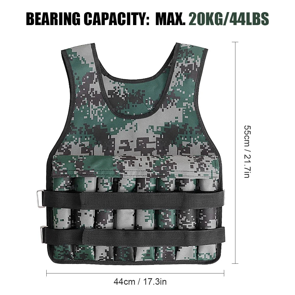 Apexeon Adjustable Weighted Vest Exercises and Fitness - Enhance Muscle Building and Weight Loss Efts