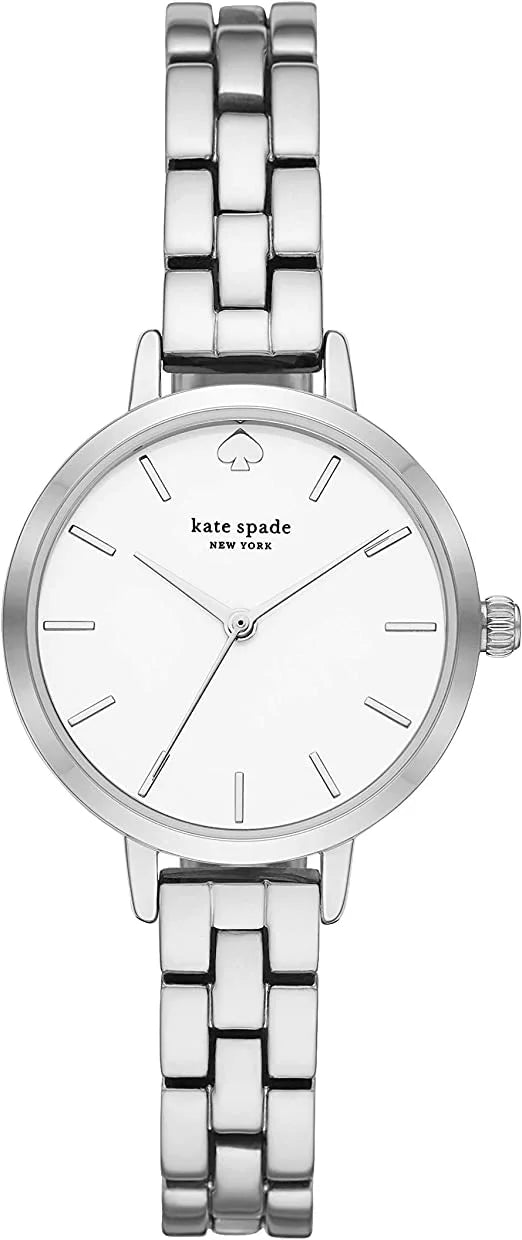 kate spade KSW9001 new york metro three-hand metal watch