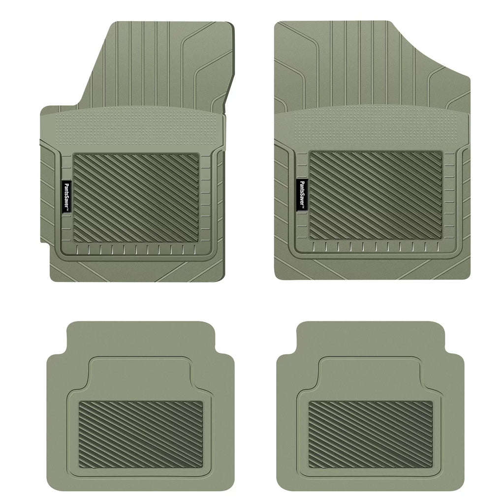 PantsSaver Custom Fits Car Floor Mats Dodge Grand Caravan 2019, 4 pc, All Protection vehicles, Heavy Duty Plastic,Gray