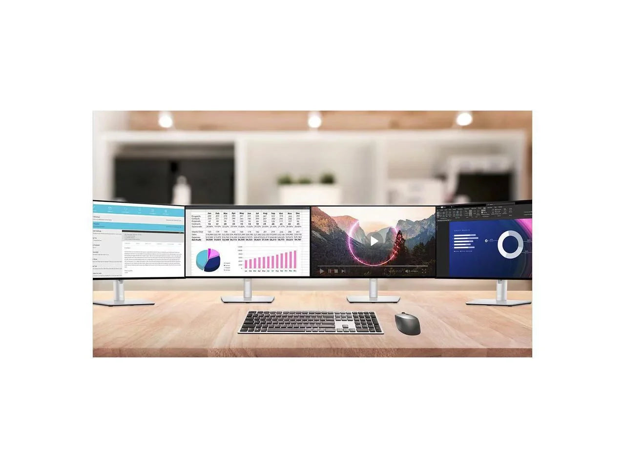 Dell UltraSharp 42.5' UHD Monitors - 5 ms GTG - 3840 x 2160 (4K) - 350 Nit - IPS Panel - 16:9