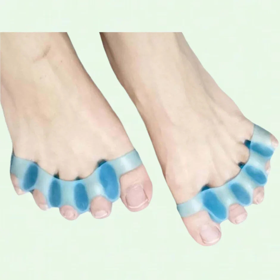 4Pcs Toe Separators & Toe Stretcher Spacer Yoga, Walking and Dancing - Bunion Relief, Gel Toe Alignment Women and Men
