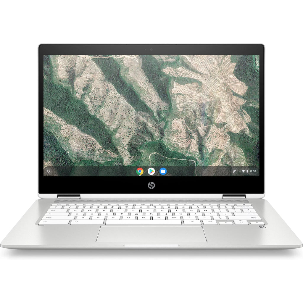 HP Chromebook x360 14b-ca0645cl 14" Touch 4GB 64GB X21.1GHz,Ceramic White (Used)