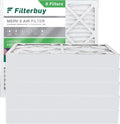 Filterbuy 20x20x4 MERV 8 Pleated HVAC AC Furnace Air Filters (6-Pack)