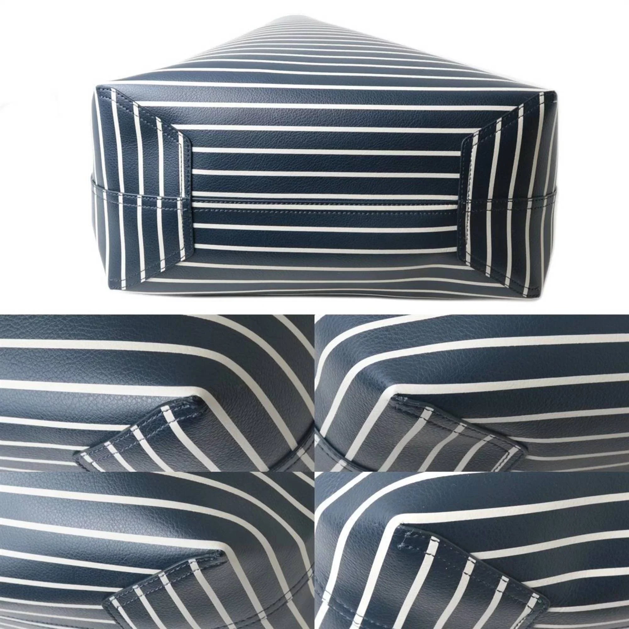 Pre-Owned kate spade new york / Kate Spade New York Arch Surprise Striped Large Reversible Tote Bag WKR00612 (460) (Good)