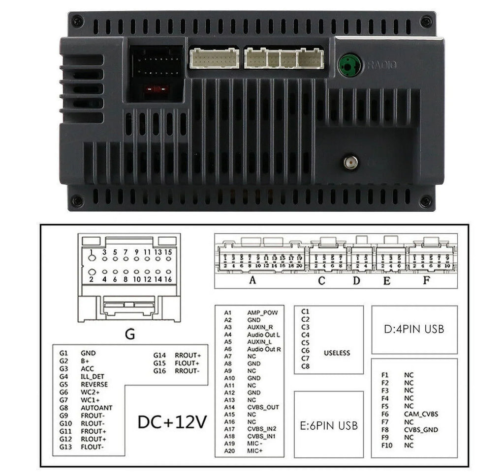 10.1" 1280*720 IPS Android 12 Wifi 2+32GB Car Stereo Radio Carplay GPS Navigation For Toyota Corolla 2014 2015 2016