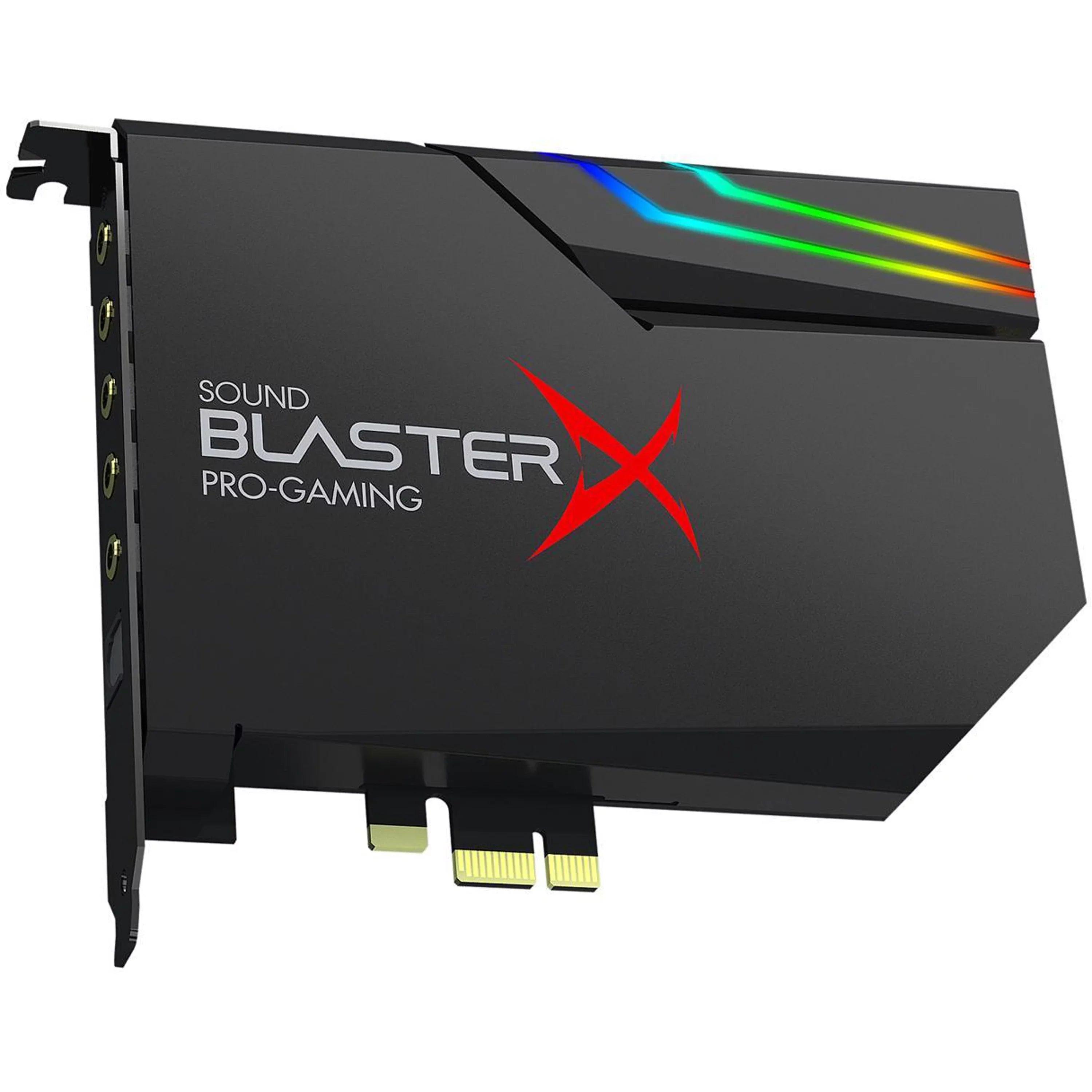 Creative Labs Sound BlasterX AE-5 Plus Hi-res PCI-e Gaming Sound Card and DAC with RGB Lighting, Dolby Digital Live, and DTS Encoding