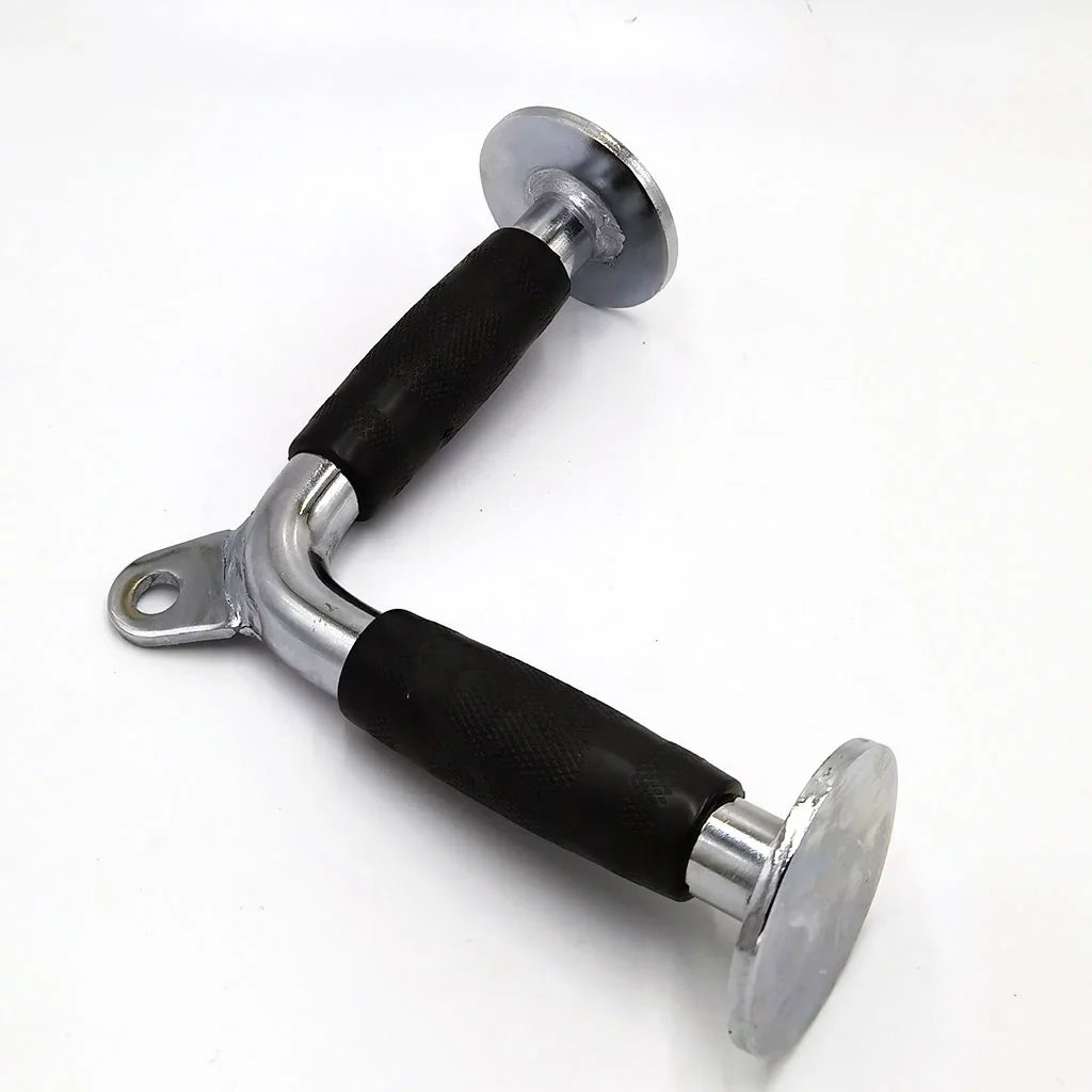 V Shaped Press DownBar, Strength Training Deluxe Single Double D Handle Tricep Rope, V-Shaped Rotating Straight Press Down Bar Weight Workout, Cable Machine Accessories