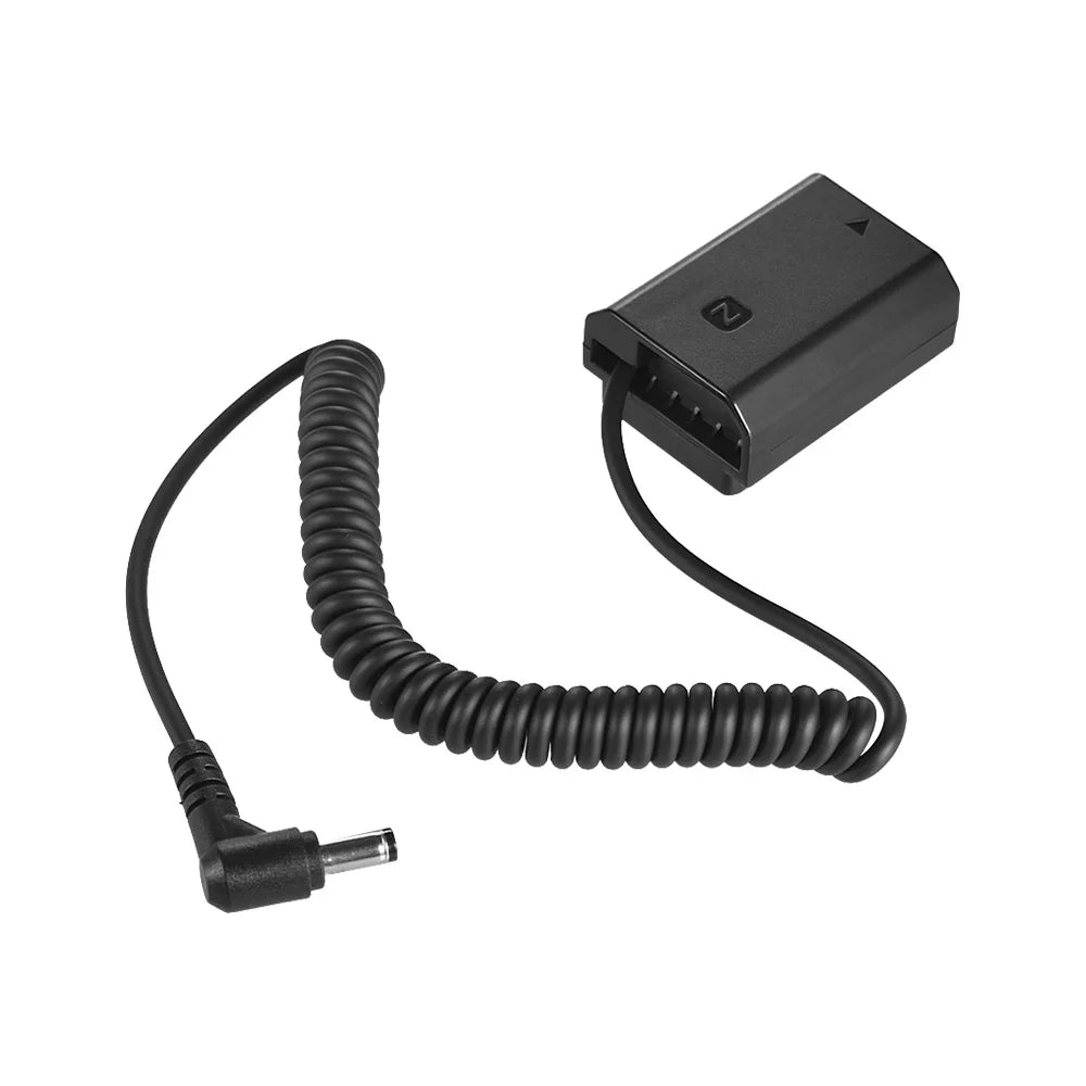 7299 NP-FZ100 Dummy Battery Pack DC Coupler Connector Spring Cable Sony A7III A9 A7RIII A7SIII