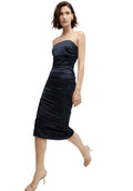 Veronica Beard Women's Navy Kupa Strapless Dress, 4