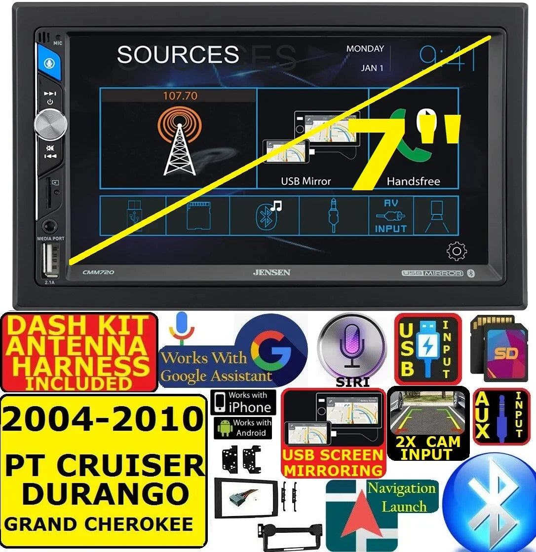FITS 04-10 CHEVROLET PONTIAC SATURN AM/FM USB/TOOTH TOUCHSCREEN CAR RADIO STEREO PKG. INCLUDES VEHICLE SPECIFIC INSTALLATION HARDWARE INCLUDING DASH KIT, WIRE HARNESS, AND ANTENNA ADAPTER
