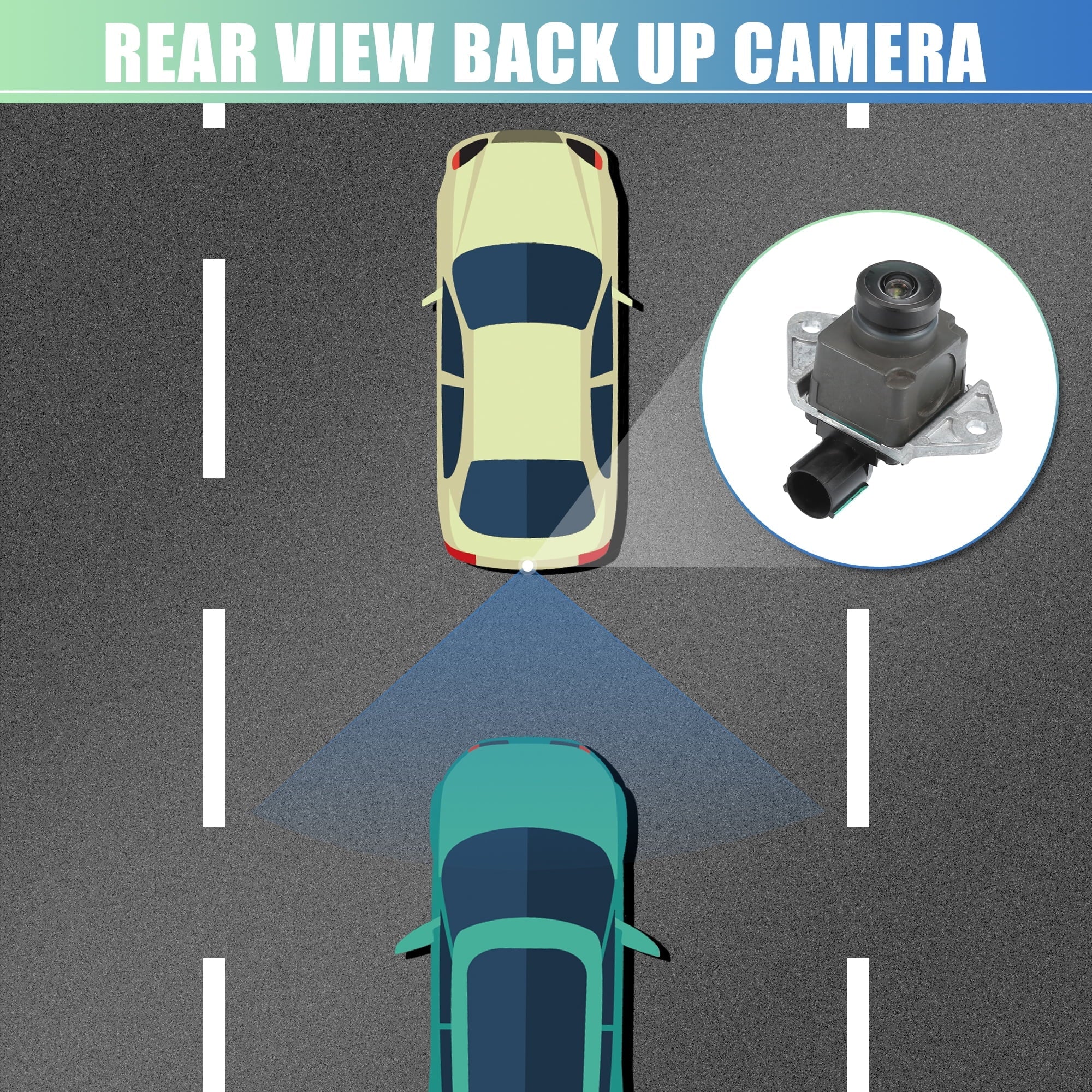 Unique Bargains Unique Bargain Car Rear View Camera No.68137943AF/68137943AG/68137943AH Jeep Grand Cherokee 2014 2015