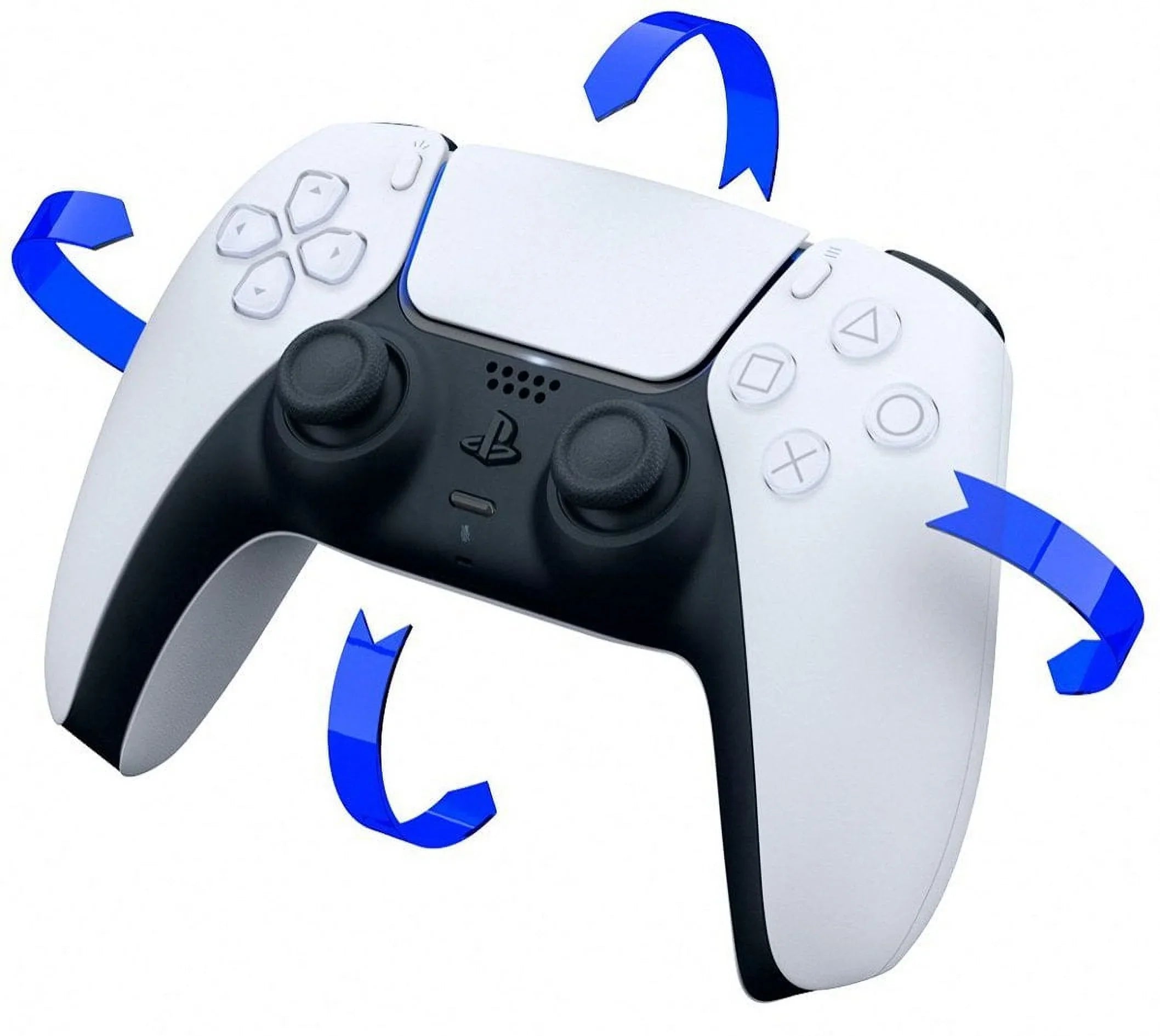 PlayStation 5, PS5 DualSense Wireless Controller - White Bundle With 2x Controllers + 6Ave Microfiber Cleaning Cloth