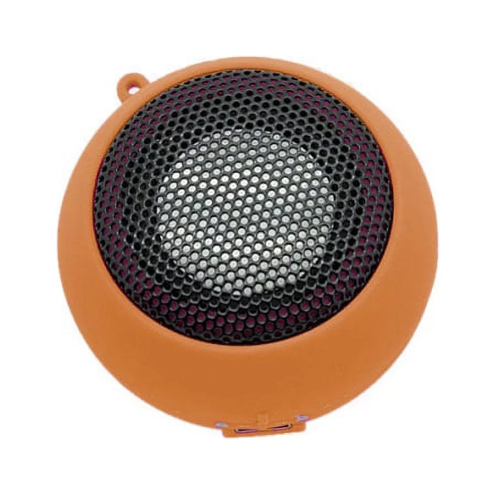 Wired Portable Universal Loud Speaker Orange Multimedia Audio System Rechargeable Motorola Droid Turbo 2 - OnePlus 6 - Samsung Galaxy Tab S3 9.7 S2 NOOK 8.0 (SM-T710)