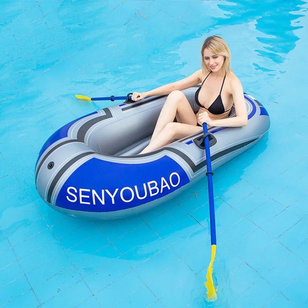 Tomshine Inflatable Ship Inflatable Rafts Portable Thicken PVC Vessel with Air Pump Paddle