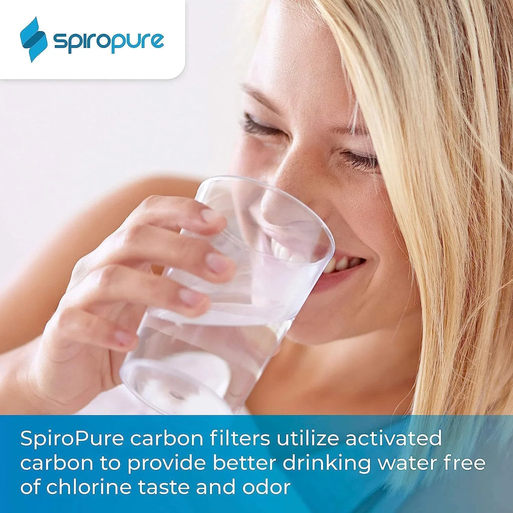 SpiroPure SP-GAC-10R 10x2.5 20 Micron Coconut Shell Granular Activated Carbon (GAC) Water Filter Cartridge CC-10 155155-43 (Case of 12)