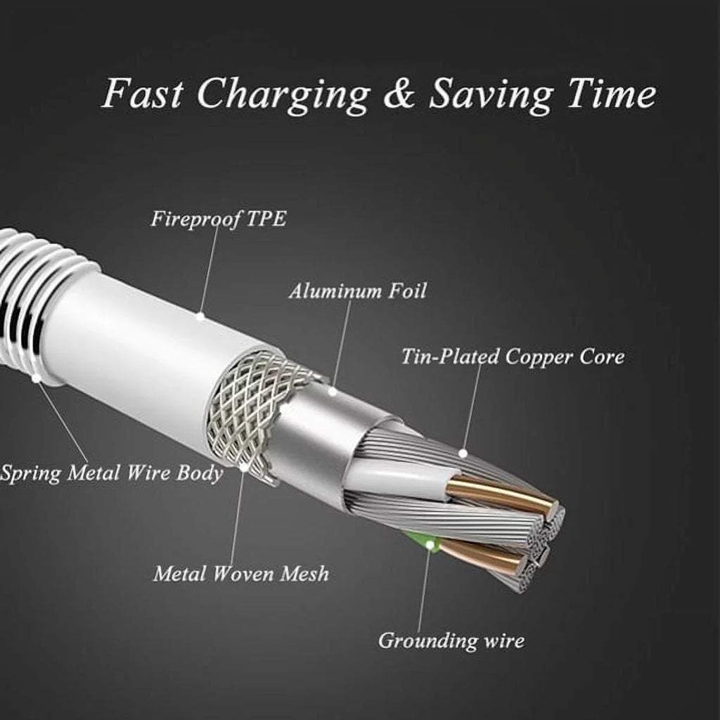 Type-C 3ft Metal USB Cable w USB Port Fast 18W Car Charger G4M Samsung Galaxy Tab S3 9.7 S9 Plus, S8+ S8, S10e S10 Plus active 5G Note 9 8 10 Plus A9 A50 A20 A10e - Sonim XP8 XP3