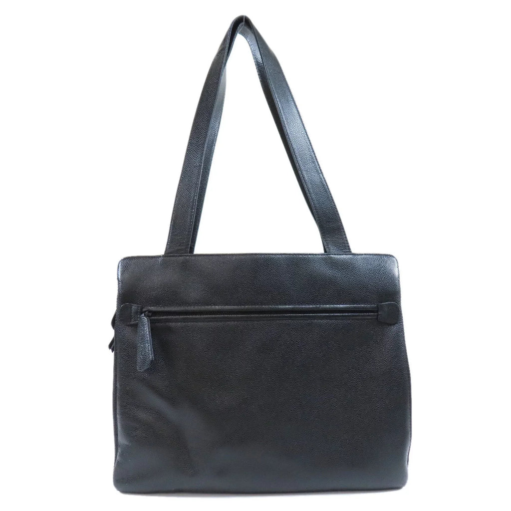 Pre-Owned Chanel coco mark tote bag caviar skin ladies CHANEL (Good)