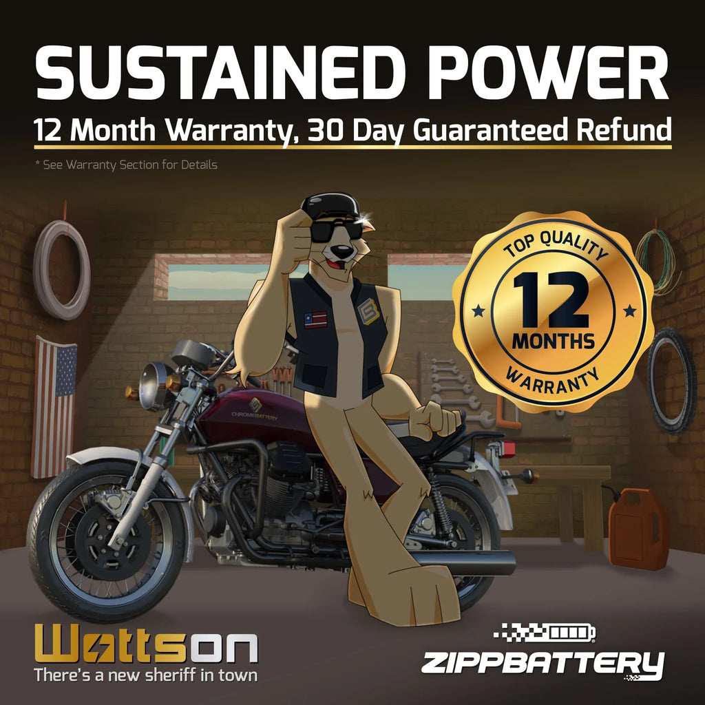 Zipp Battery YTX9-BS (9-BS 12 Volt,8 Ah, 120 CCA) Motorcycle Battery Kawasaki 636cc Zx636-b C Ninja Zx-6r 2003