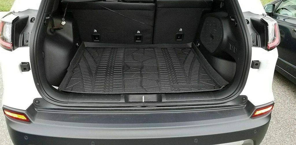EACCESSORIES EA Cargo Liner – Trunk Mat Jeep Cherokee 2014-2023 – - Trunk Mats Cars with Raised Lip – Non-Slip Car Trunk Mat Rubber – Easy to Install – Laser Pre-Cut Design