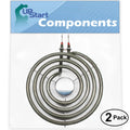 2-Pack Replacement Magic Chef 35HN-2CLX-ON 6 inch 4 Turns Surface Burner Element - with Magic Chef 660532 Heating Element Range, Stove & Cooktop